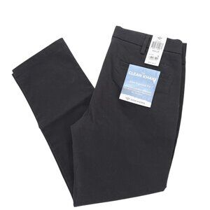 NWT DOCKERS Clean Khaki Pant Black Slim Tapered Fit Stretch Performance 32x29